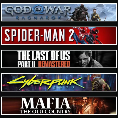 Ragnarök +Spider 2 +TLOU2 +Cyber. +Mafia